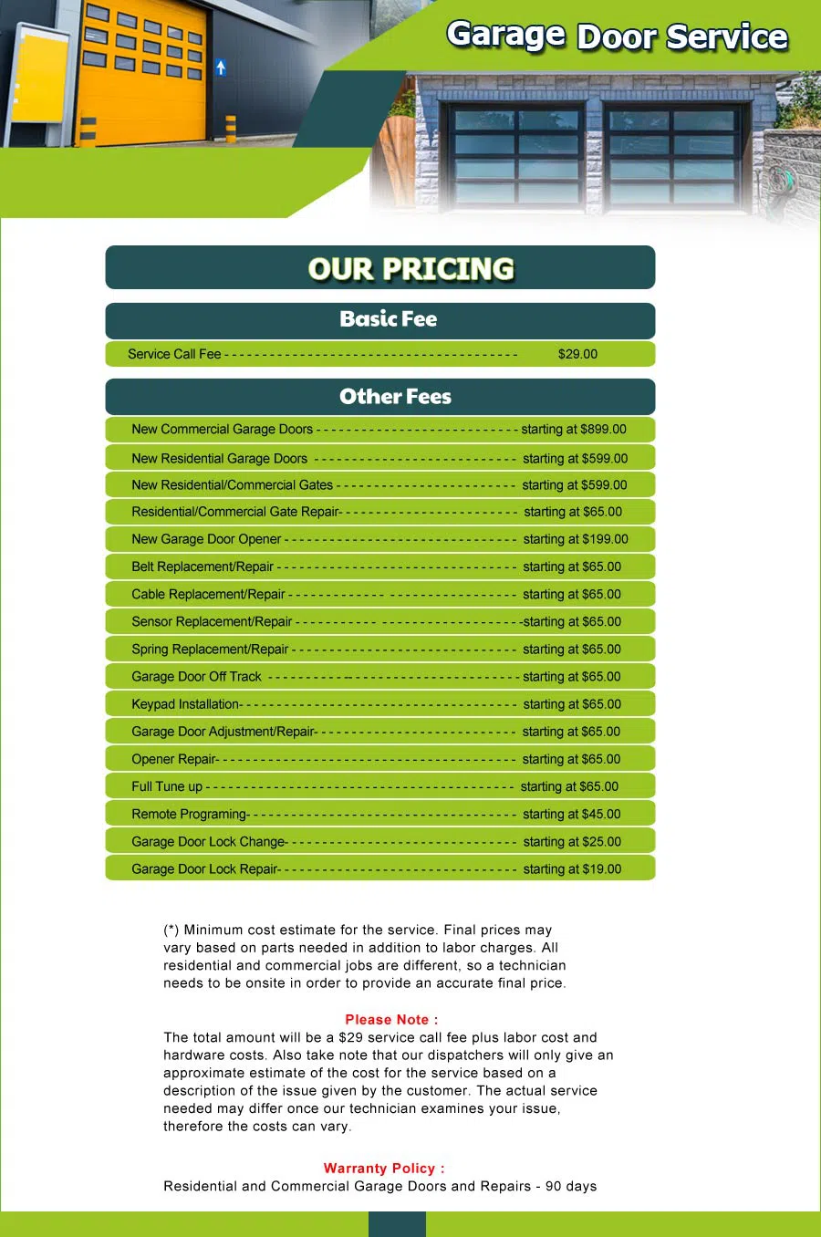 Garage Door 24 Hours Repair Mount Prospect, IL 224-310-9178